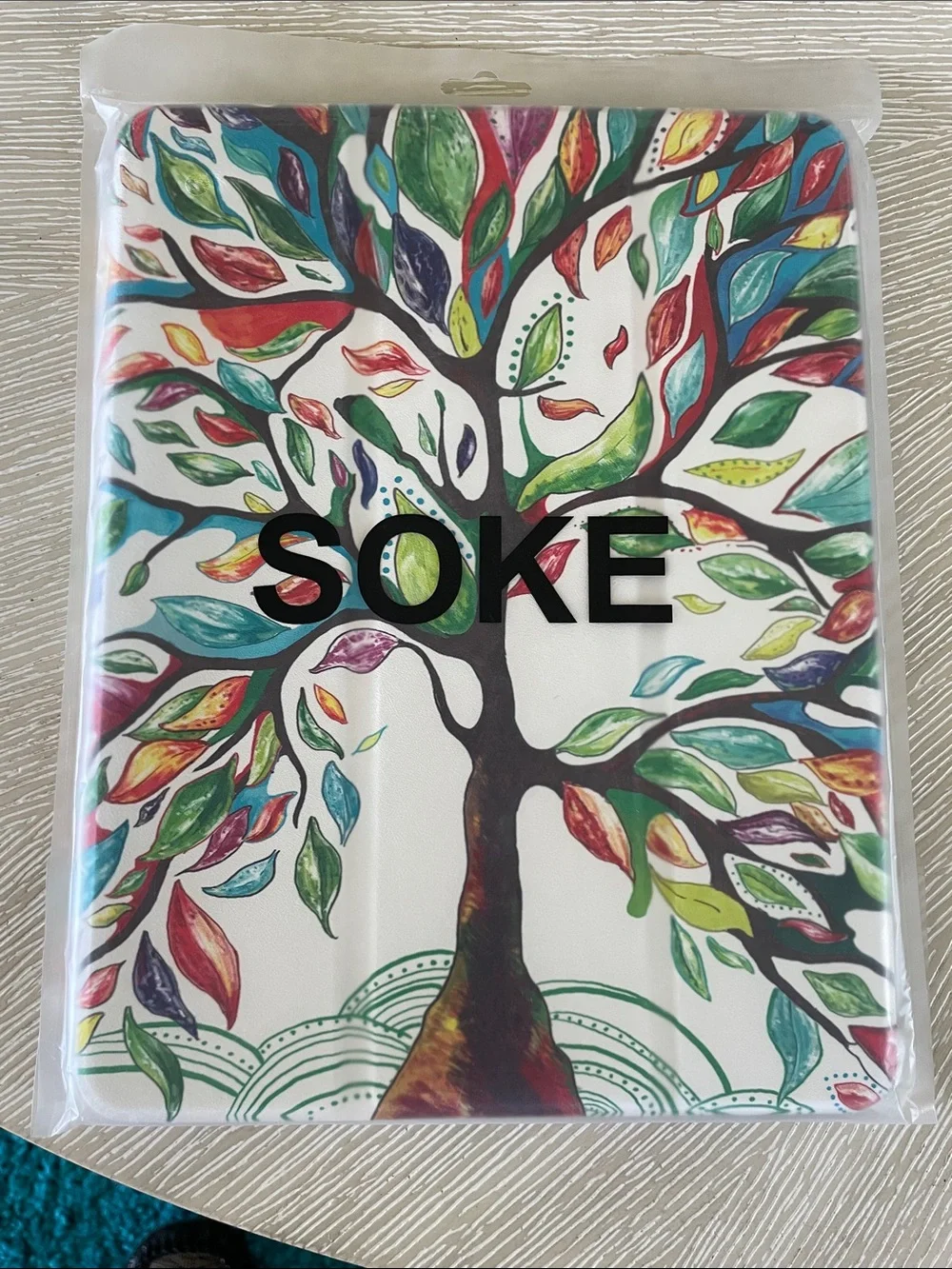 SOKE iPad Pro 11” Multicolor Tree Print Tablet Folio Cover